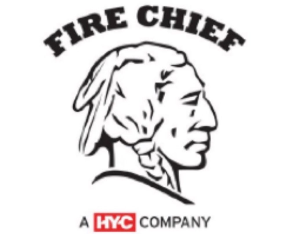 Fire Chief logo showcased by Storey Fireplace & Chimney for fireplace services Jackson MI solutions.